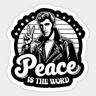 Peace is the Word Sticker